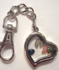 Keychain Locket (Heart)