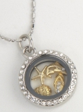 Mini Round Locket Necklace